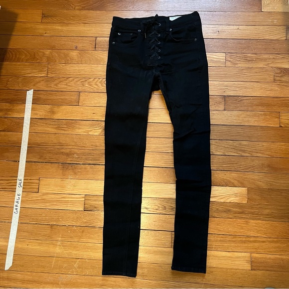Rag and Bone Lace-up Skinny Jean - Picture 2 of 4